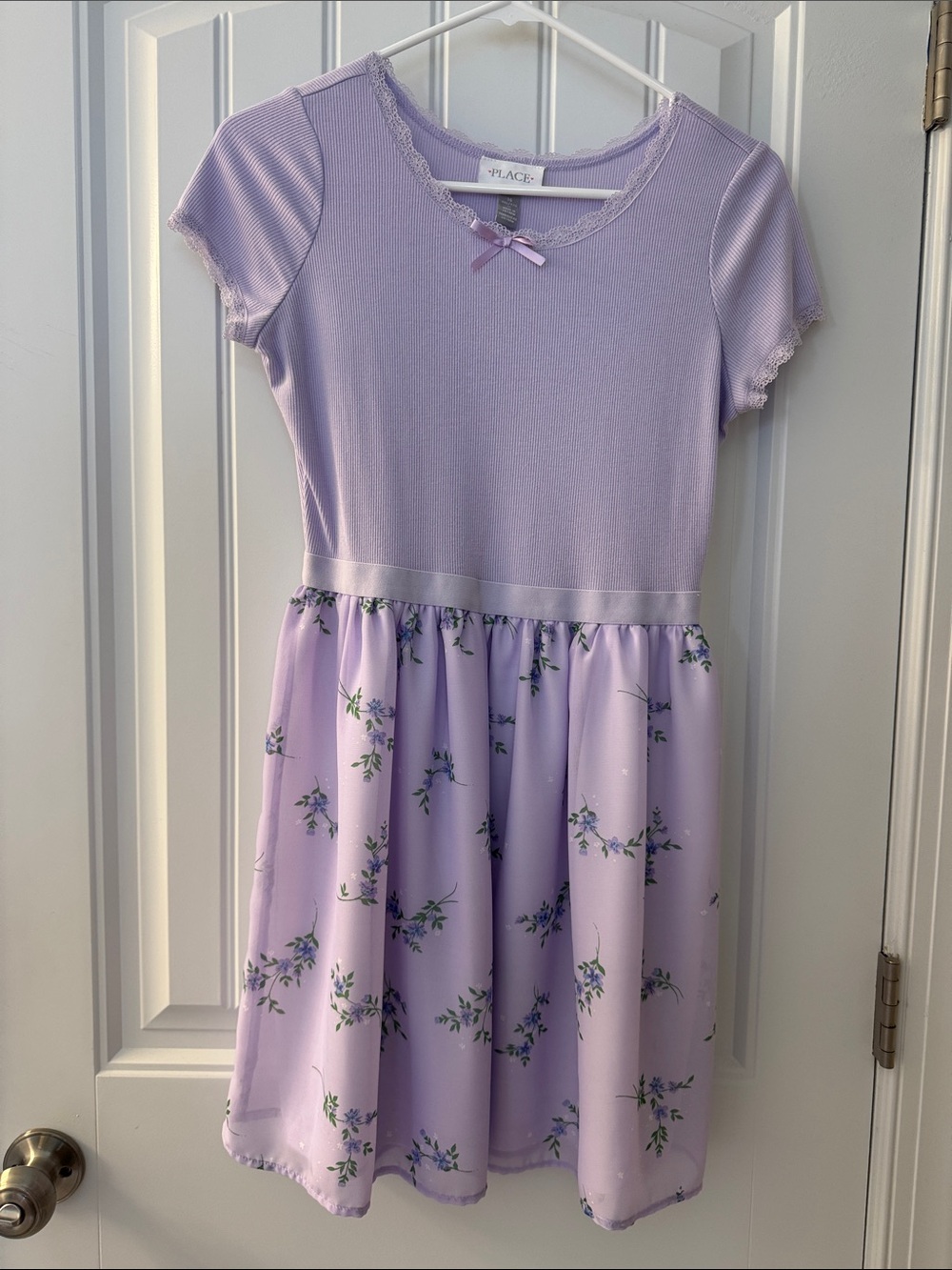 Place Lilac Floral Short Sleeve Children’s Place Dress